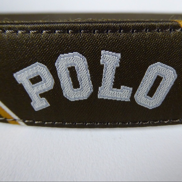 Ralph Lauren Leather Fabric Belt Tiger Varsity NWT - Picture 3 of 7
